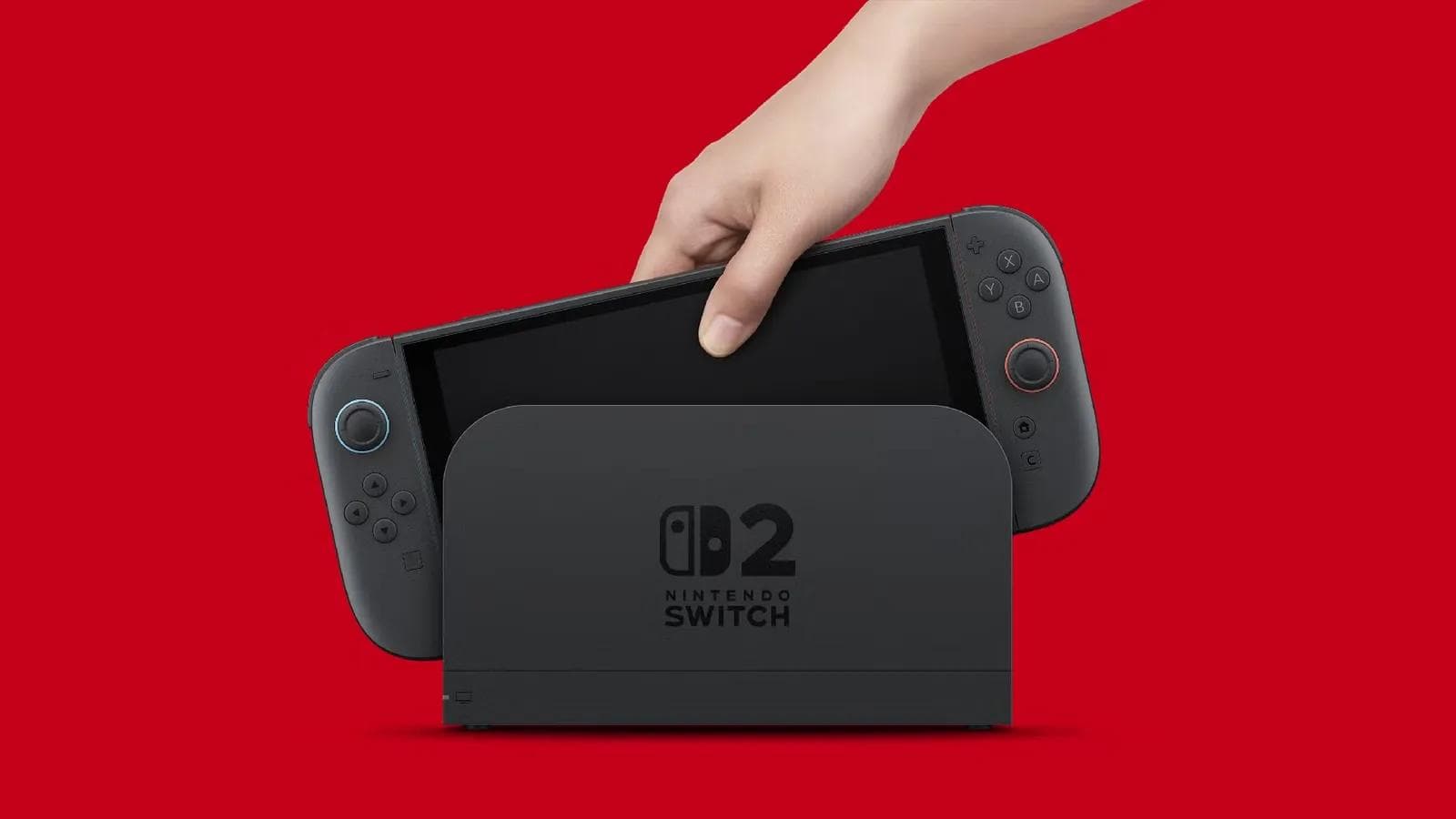 Nintendo Switch 2 com um jogo em promoção